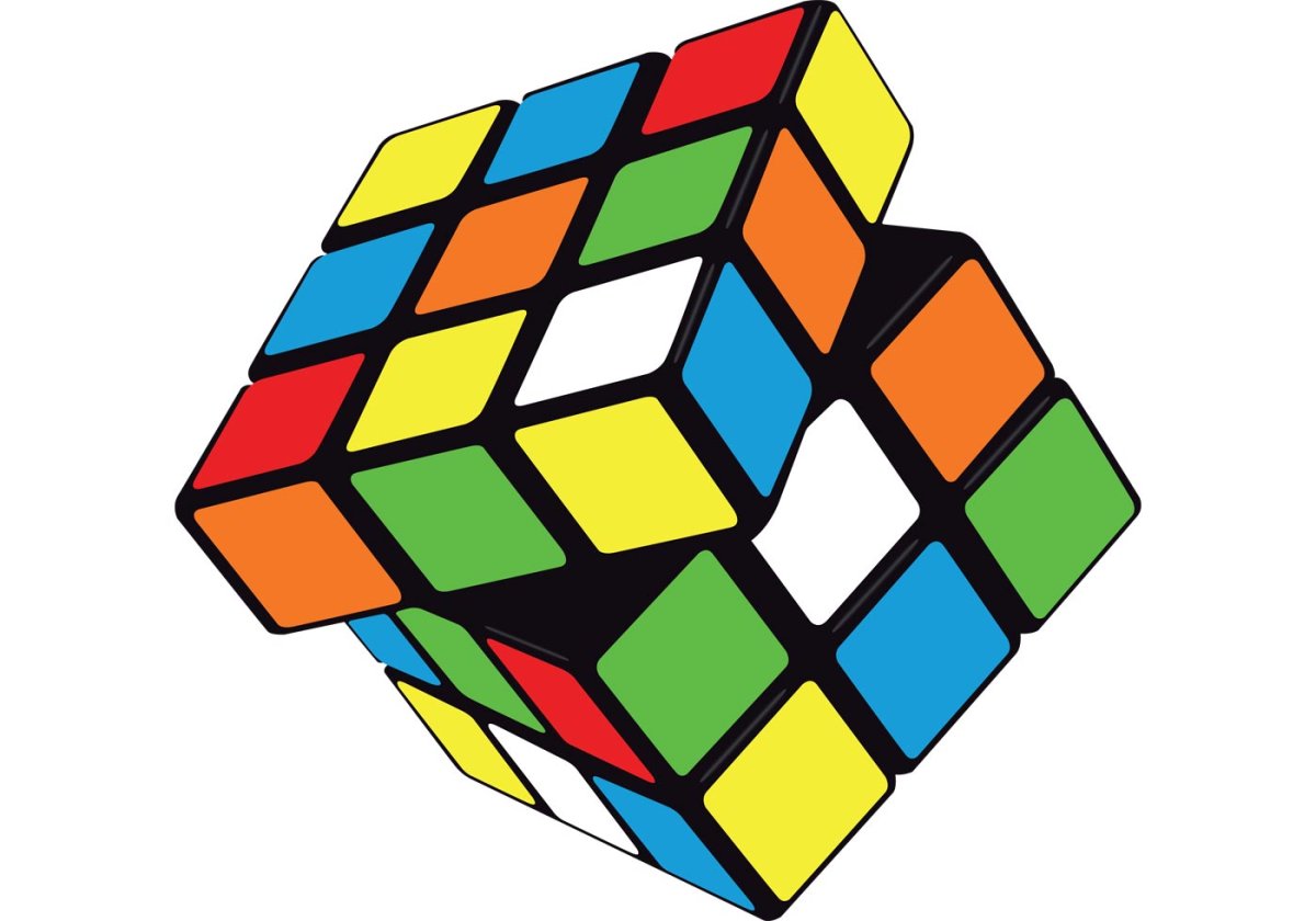 Кубик Рубика нарисованный