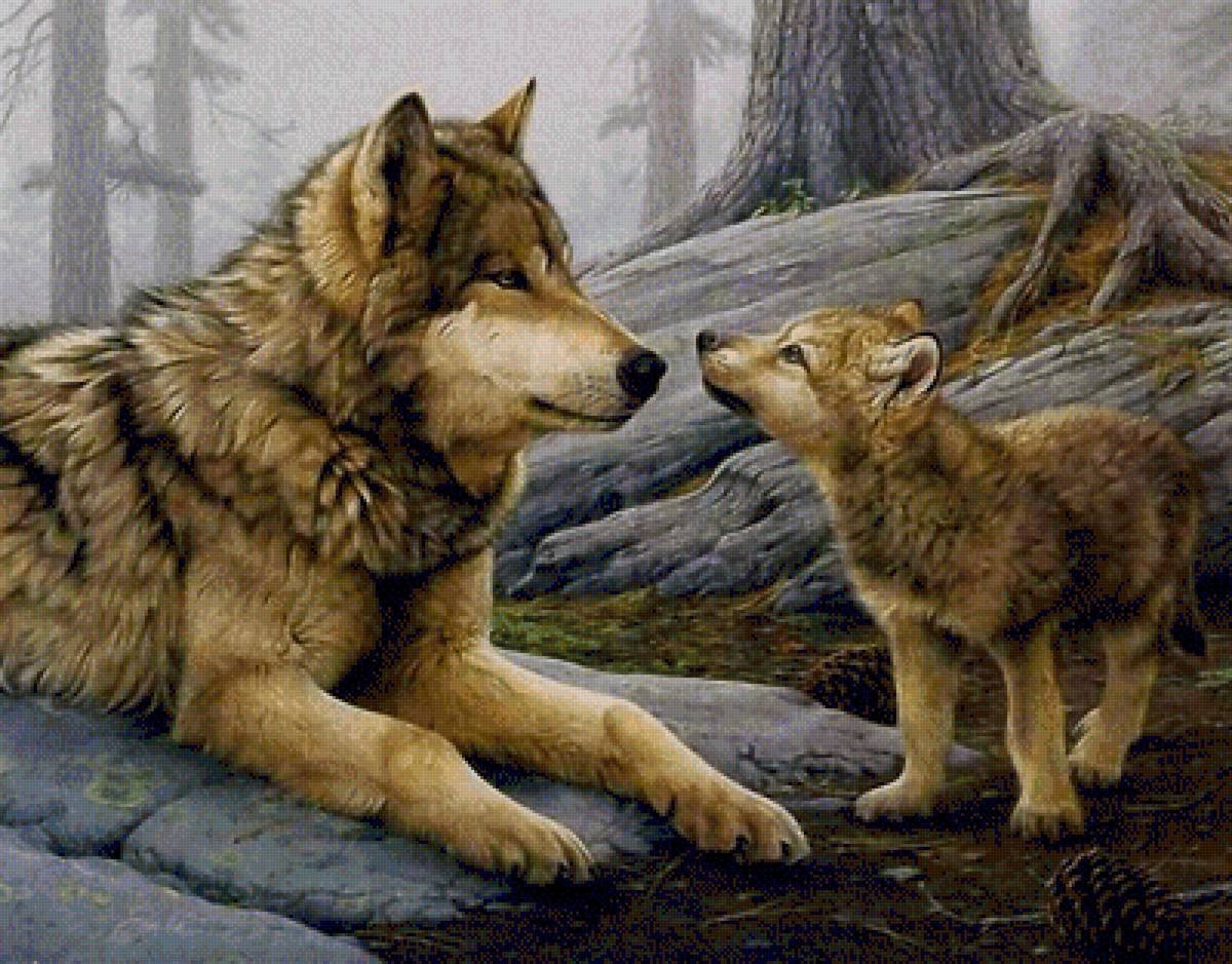 Иван Крылов — волк и Волчонок
