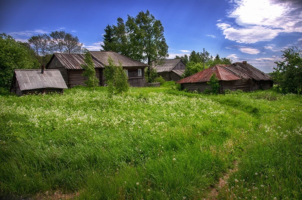 Русское село картинки