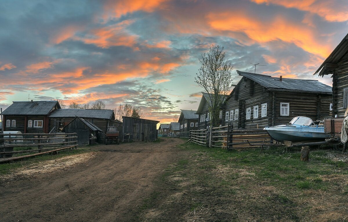 Деревенская улица картинки