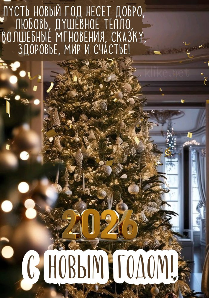 Большая елка на Новый год 2026.
